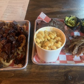 Big Bore Barbecue - Brisket burnt ends, pulled pork, baby back ribs, and Mac and cheese. - Barbeque Near Me - Hanover, Minnesota