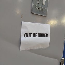 Out of order for our whole stay
