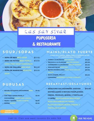 Menu photo 5 Restaurante Las San Sivar Pupusería Toronto, ON Menu photo 5 Restaurante Las San Sivar Pupusería Toronto, ON