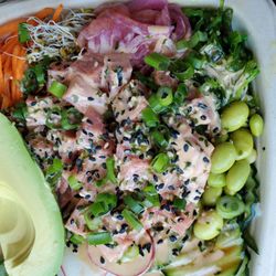 Zack’s Bowl Shack - Ahi tuna poke bowl w/ avocado