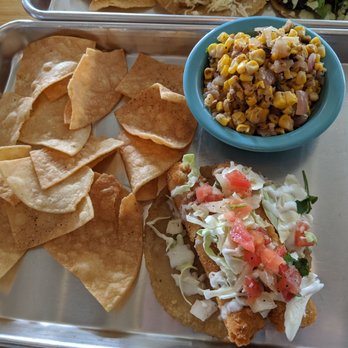 Hightide Burrito & Bar - Corn salad & fish taco - Mexican Near Me - Jacksonville, Florida