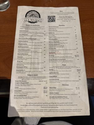 Menu photo 1 Cooper Mountain Ale Works Tigard, OR