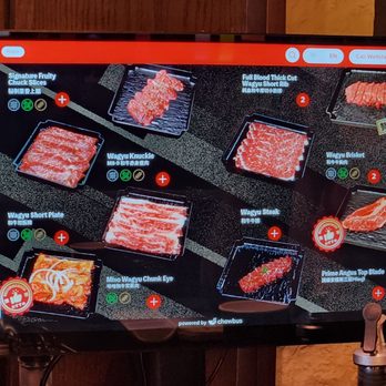 Chubby Cattle - Easy to order touch acreen menu. - Barbeque Near Me - Cerritos, California