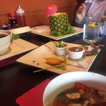 Thai Thai - Pineapple fried rice, Tom yum soup, glass noodle dish - Thai Near Me - Santee, California
