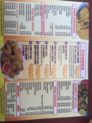 Menu photo 6 Hook Fish N Chicken Laud Lakes, FL