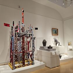 Taubman Museum of Art - Some modern sculptures.