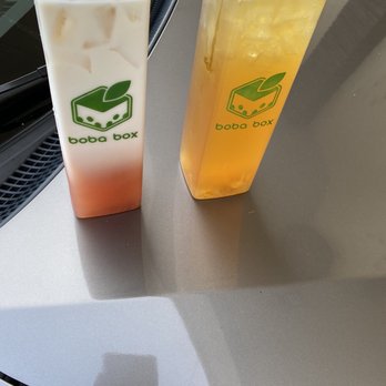 Boba Box - Rose green milk tea and honey yusu. - Coffee & Tea Near Me - Monrovia, California