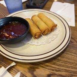 Crispy egg rolls. Crispy egg rolls.