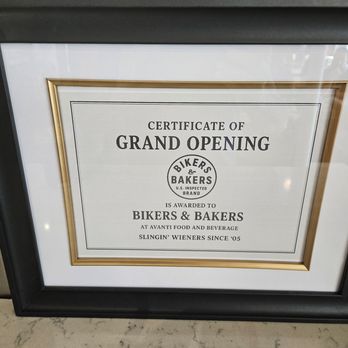 Avanti Food & Beverage - Certificate of Grand Opening - Bars Near Me - Denver, Colorado Avanti Food & Beverage - Certificate of Grand Opening - Bars Near Me - Denver, Colorado