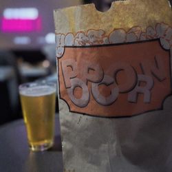 Studio Movie Grill - IPA and a large Popcorn