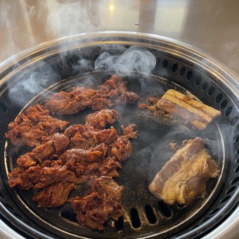 KPop BBQ and Bar - McDonough - Spicy Beef Bulgogi and Smoked Pork Belly - Korean Near Me - McDonough, Georgia KPop BBQ and Bar - McDonough - Spicy Beef Bulgogi and Smoked Pork Belly - Korean Near Me - McDonough, Georgia