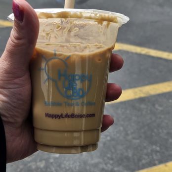 Happy Life CBD & Bubble Tea - Small iced coffee.. got mine with lavender and coconut flavors and a 25 MG shot of CBD ! - Vitamins & Supplements Near Me - Boise, Idaho Happy Life CBD & Bubble Tea - Small iced coffee.. got mine with lavender and coconut flavors and a 25 MG shot of CBD ! - Vitamins & Supplements Near Me - Boise, Idaho