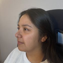 Before brow sculpt and tint.