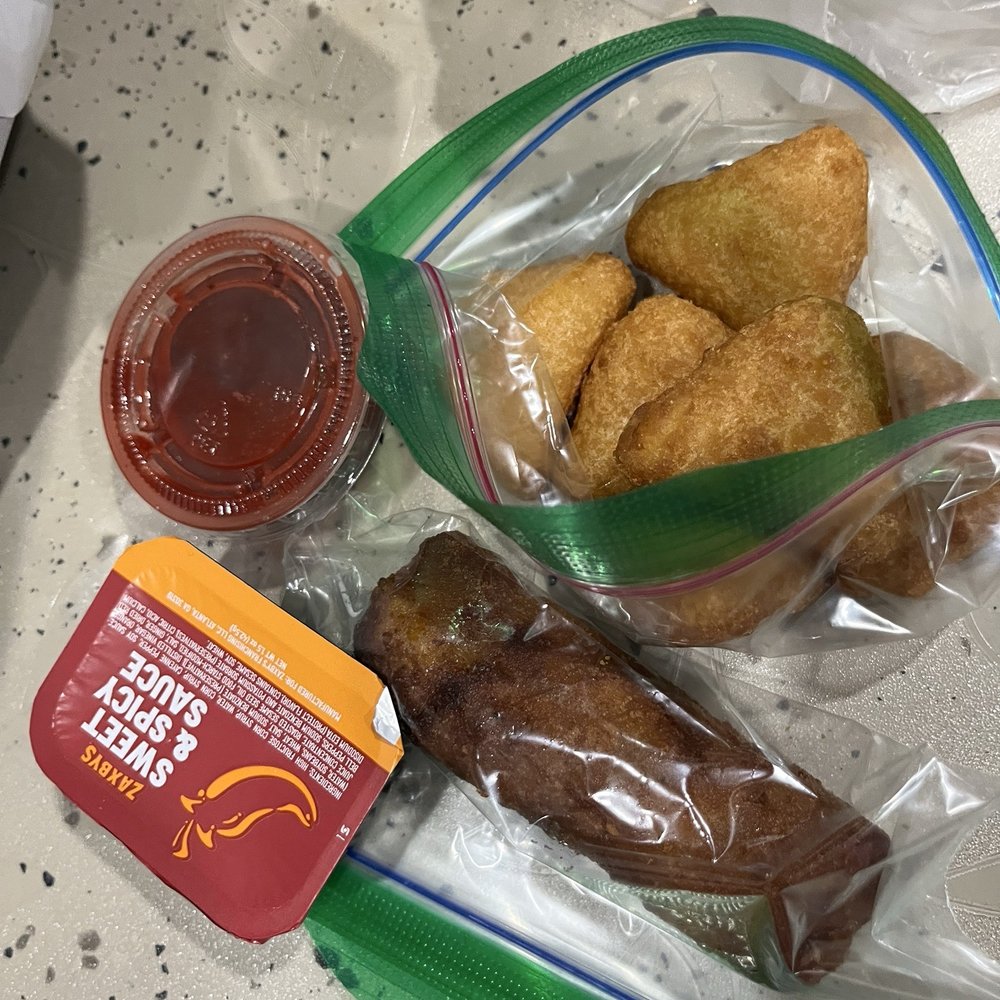 Cheesecake bites and eggrolls