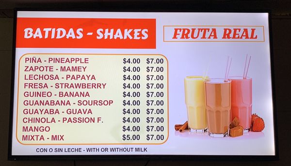 Menu photo 5 Cafeteria Frias Providence, RI