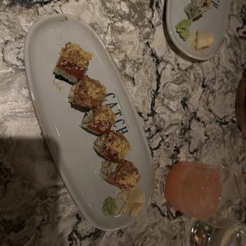 Catch - CATCH ROLL Crab, Salmon, Miso-Honey - Sushi Bars Near Me - Dallas, Texas