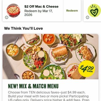 Panera Bread - New menu : mix & match for $4.99 one item - Sandwiches Near Me - Dublin, California Panera Bread - New menu : mix & match for $4.99 one item - Sandwiches Near Me - Dublin, California