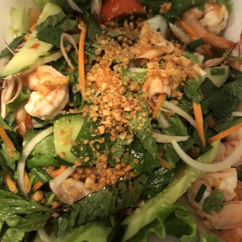 Thai Lao Restaurant - My go-to dish here is the Basil Shrimp Salad - Thai Near Me - Kapolei, Hawaii