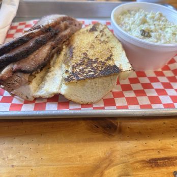 Up in Smoke BBQ - Brisket sandwich with Jalapeno coleslaw - Barbeque Near Me - Chino Valley, Arizona