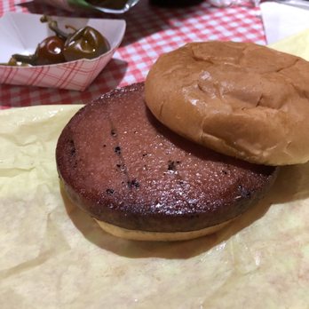 Natty Flat Smokehouse - Small smoked bologna sandwich - Barbeque Near Me - Mineral Wells, Texas