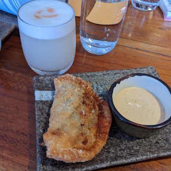 Warike Restobar - Happy hour meat empanada - yum - Latin American Near Me - Santa Rosa, California