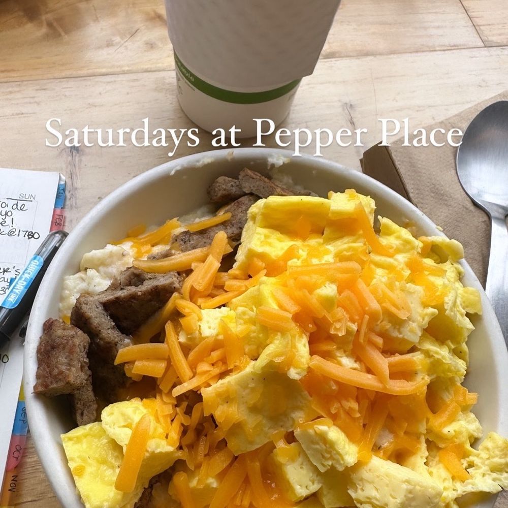 Grits bowl with turkey sausage