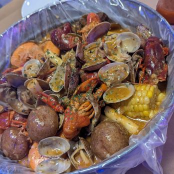 Cajun Boil - Favorite parts were crawfish, clams and rice cake! - Seafood Near Me - Hollywood, Florida Cajun Boil - Favorite parts were crawfish, clams and rice cake! - Seafood Near Me - Hollywood, Florida