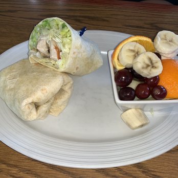 Dollis Breakfast - Chicken wrap with fruit bowl - Breakfast & Brunch Near Me - Covina, California