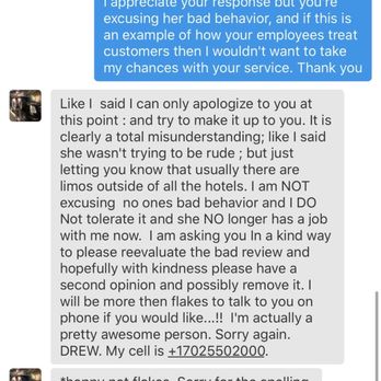Beast Limo - Now all of a sudden he says she's no longer with the company , and when we spoke on the phone , he spoke as if she was still working there - Limos Near Me