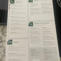 Trader's Grille - Menu