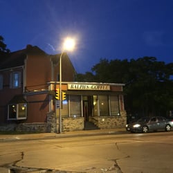 Ralph's Coffee Bar - Easy to find on the corner.