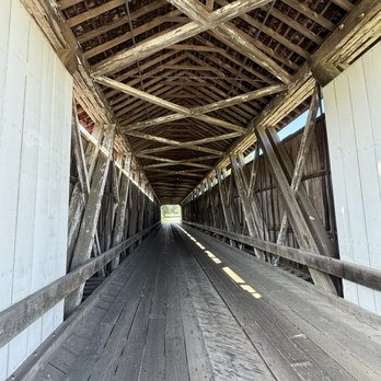 Cumberland Covered Bridge & Park - Howe truss design - Landmarks & Historical Buildings Near Me - Upland, Indiana