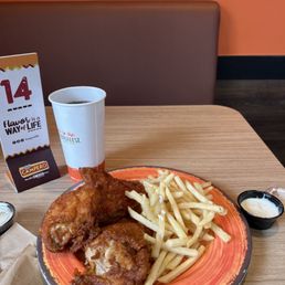 3pc meal with fries and a side of ranch 3pc meal with fries and a side of ranch