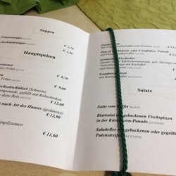 Gasthof Lang - The menu with prices