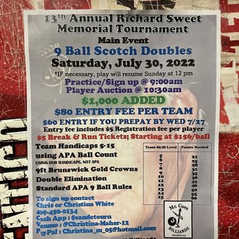 Mr Cue's Billiards II - Tournaments - Pool Halls Near Me - Atlanta, Georgia Mr Cue's Billiards II - Tournaments - Pool Halls Near Me - Atlanta, Georgia