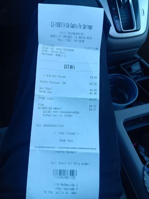 Menu photo 1 Carl's Jr Santa Fe Springs, CA Menu photo 1 Carl's Jr Santa Fe Springs, CA