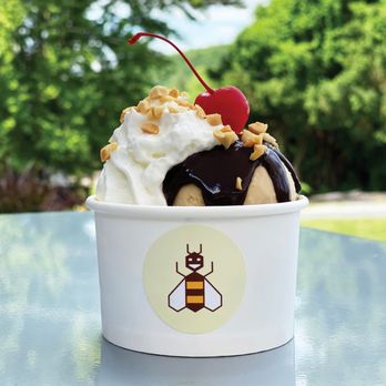 B-Line Ice Cream - Our classic Simple Sundae; your choice of Honey Ice Cream, sauce, nuts, whipped cream and a cherry! - Ice Cream & Frozen Yogurt Near Me - Narrowsburg, New York B-Line Ice Cream - Our classic Simple Sundae; your choice of Honey Ice Cream, sauce, nuts, whipped cream and a cherry! - Ice Cream & Frozen Yogurt Near Me - Narrowsburg, New York