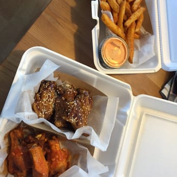 Fire Wings - Buffalo stampede and teriyaki with a side of fries - Chicken Wings Near Me - Sacramento, California Fire Wings - Buffalo stampede and teriyaki with a side of fries - Chicken Wings Near Me - Sacramento, California