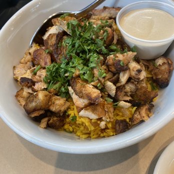 Oren's Hummus - Rice Bowl w/ Chicken - Mediterranean Near Me - Cupertino, California