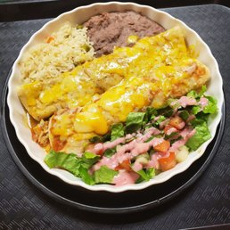 2 corn enchiladas!!! So good