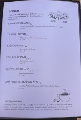 Menu photo 1 Grazie Mille Hyères, 83