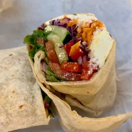Cheese and Veggies Wrap with chèvre Cheese and Veggies Wrap with chèvre