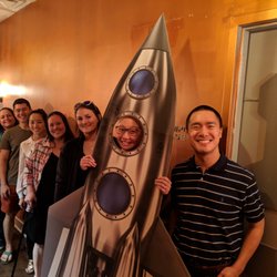 Team Bad Math about to take on The Launch at Time to Escape at The Hub in Peachtree Center.