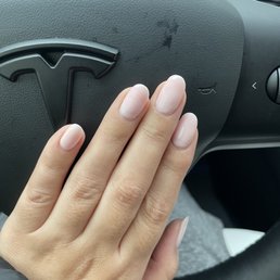 Natural pail pink gel nails Natural pail pink gel nails
