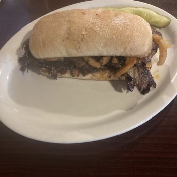 Andy's Crosslake - Brisket sandwich with blueberry bbq and floppy weird pickle spear - Bars Near Me - Crosslake, Minnesota Andy's Crosslake - Brisket sandwich with blueberry bbq and floppy weird pickle spear - Bars Near Me - Crosslake, Minnesota