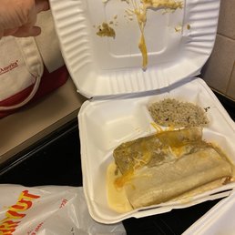 Cold, soggy Enchilada plates. Cold, soggy Enchilada plates.