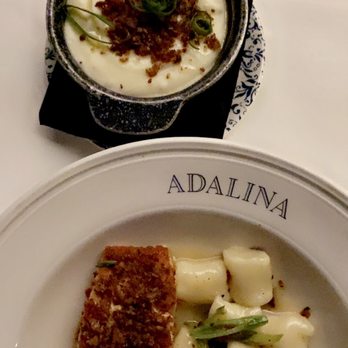Adalina Italian - Salmon & side of potatoes - Italian Near Me - Chicago, Illinois Adalina Italian - Salmon & side of potatoes - Italian Near Me - Chicago, Illinois