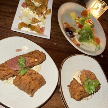 Barcelona Wine Bar - Crispy Cod - Marinated Beet Salad & Side Salad - Wine Bars Near Me - Pittsburgh, Pennsylvania Barcelona Wine Bar - Crispy Cod - Marinated Beet Salad & Side Salad - Wine Bars Near Me - Pittsburgh, Pennsylvania