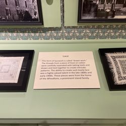 Museum of Chincoteague Island - Fiber arts from late 1800s-early 1900 on exhibit.