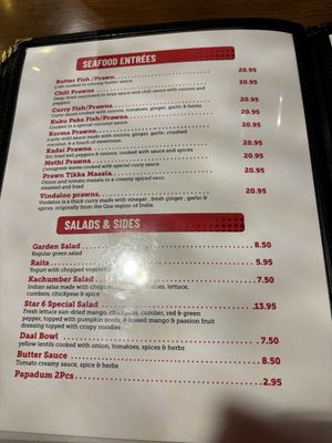 Menu photo 6 Star 6 Indian cuisine Richmond, BC